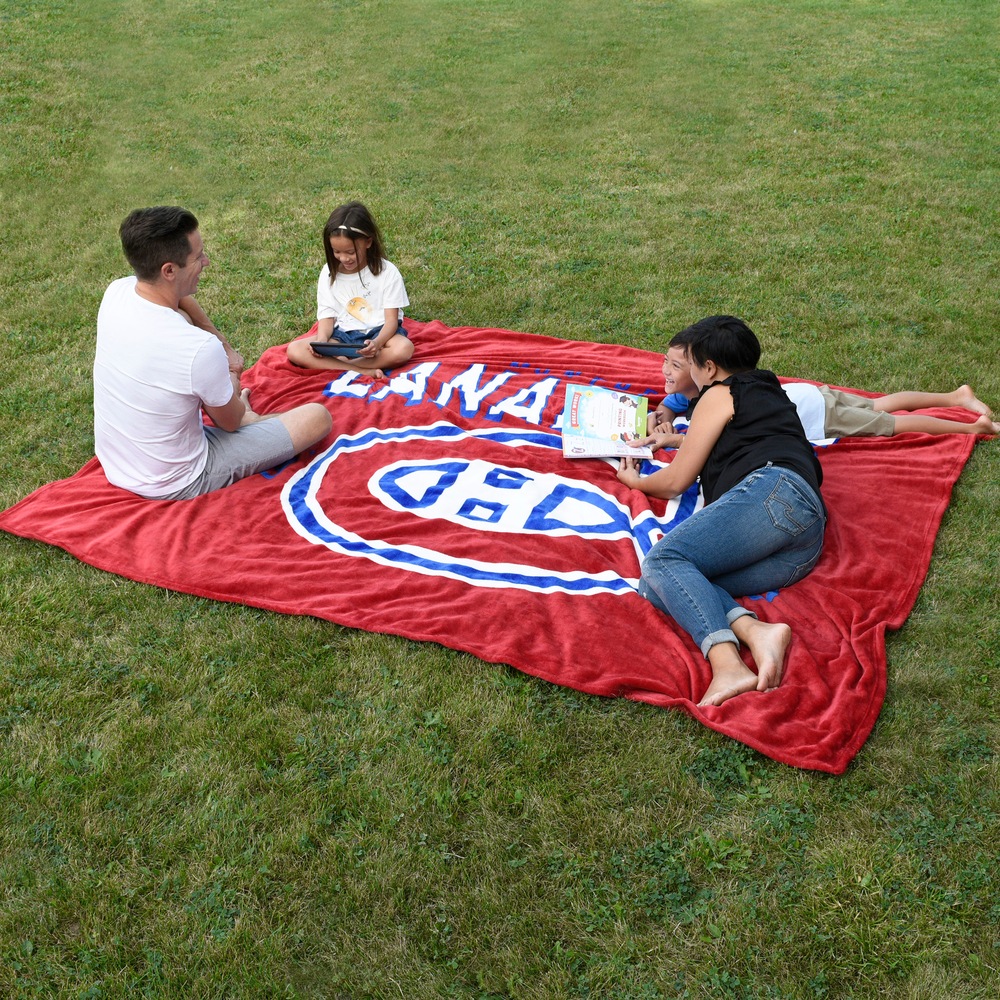 NHL Montreal Canadiens Officially Licensed Hockey Jumbo Plush Blanket