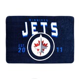 Couverture en molleton géante sous licence officielle de la LNH des Jets de Winnipeg, 60 x 90 po Front_Flat