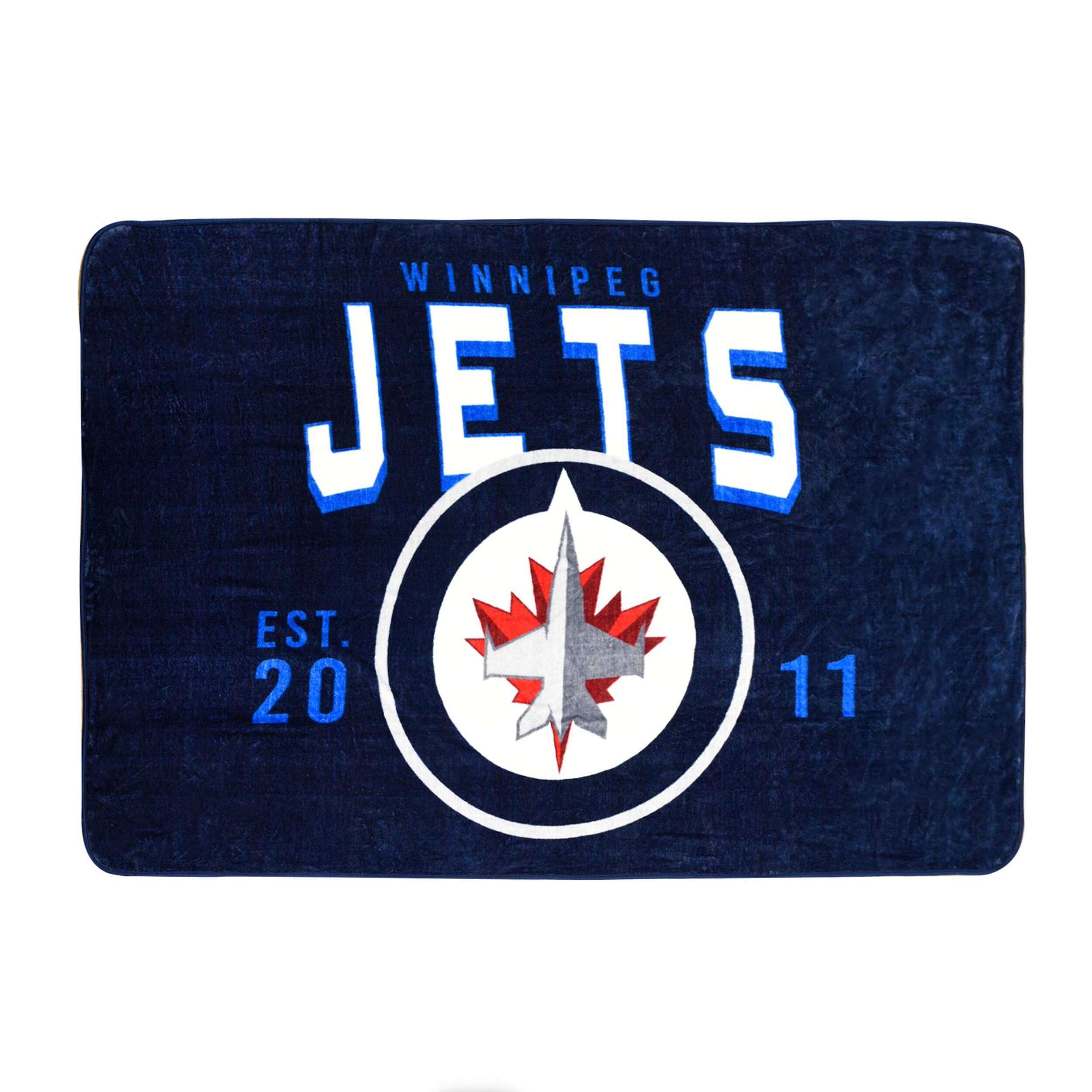 NHL Winnipeg Jets Plush Oversized Jumbo Blanket, 60-in x 90-in Front_Flat
