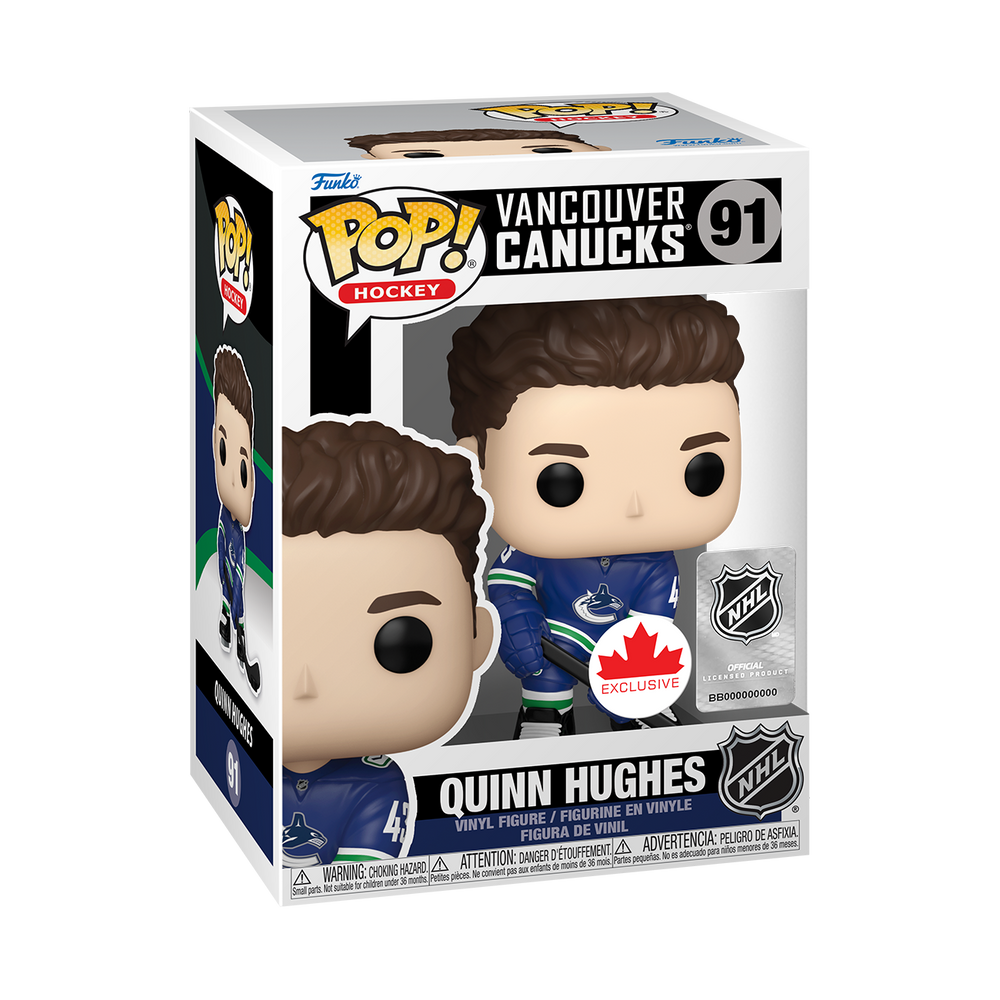 Funko POP! NHL Vancouver Canucks Quinn Hughes Hockey Funko Figurine