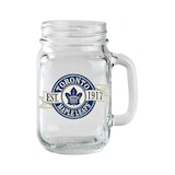 NHL Toronto Maple Leafs Hockey Team Logo BPA Free Mason Mug, 16-oz Front_Flat