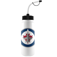 NHL Winnipeg Jets Officially Licensed Hockey Water Bottle, 1-L Front_Flat