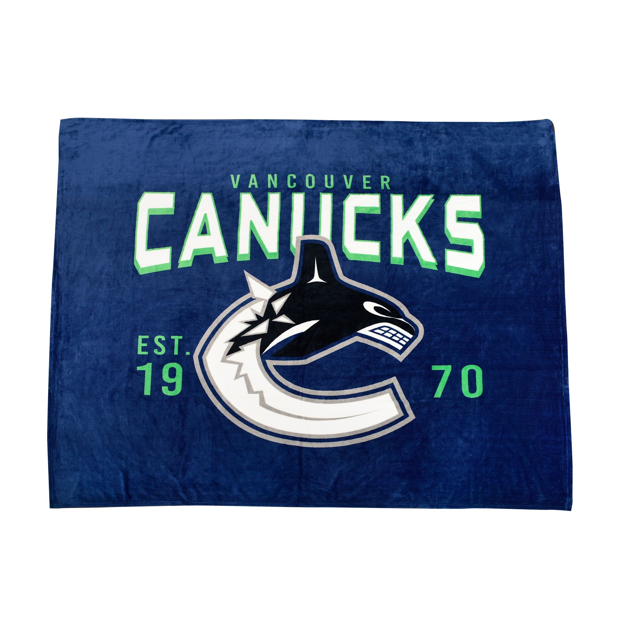 NHL Vancouver Canucks Officially Licensed Hockey Jumbo Plush Blanket