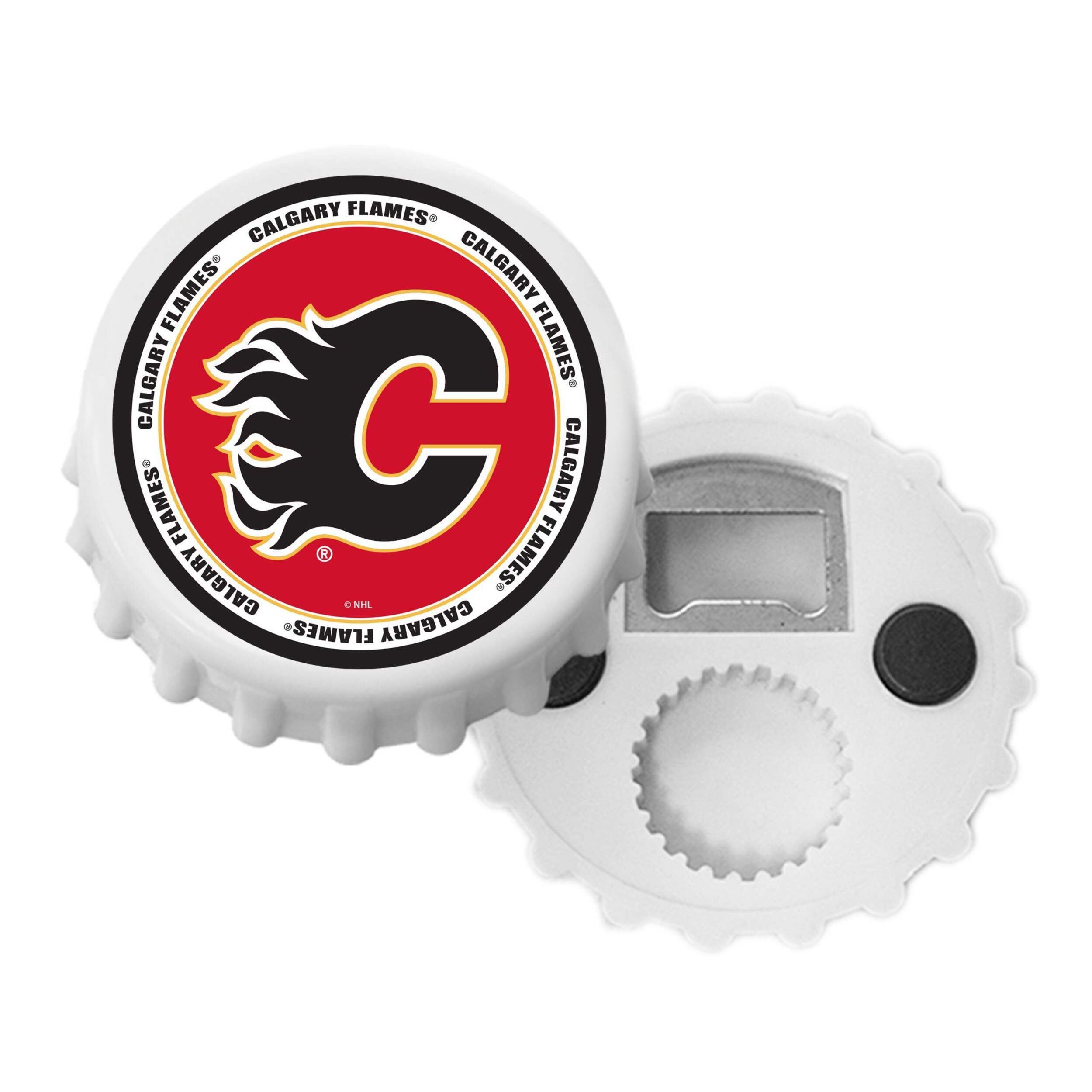 NHL Calgary Flames Hockey Magnetic Bottle Cap Opener Composite_or_Mixed
