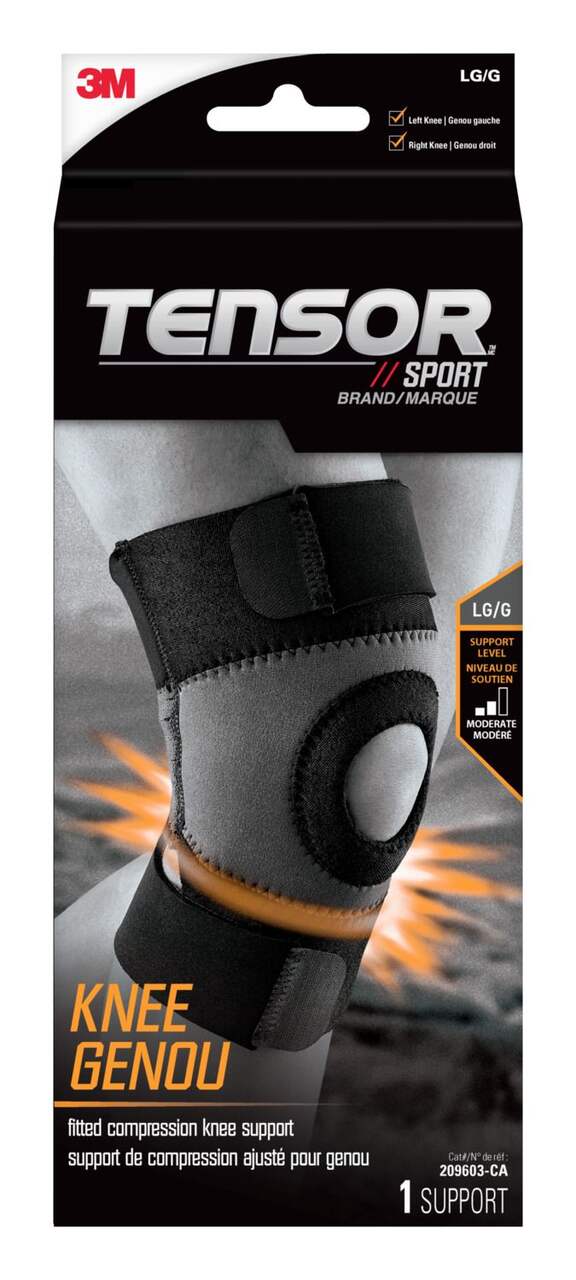 Tensor™ Sport Performance Compression Knee Sleeve Support, Navy Blue,  Assorted Sizes