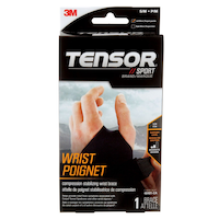 Tensor Sport Deluxe Wrist Brace Left Hand, Assorted Sizes Front_Flat