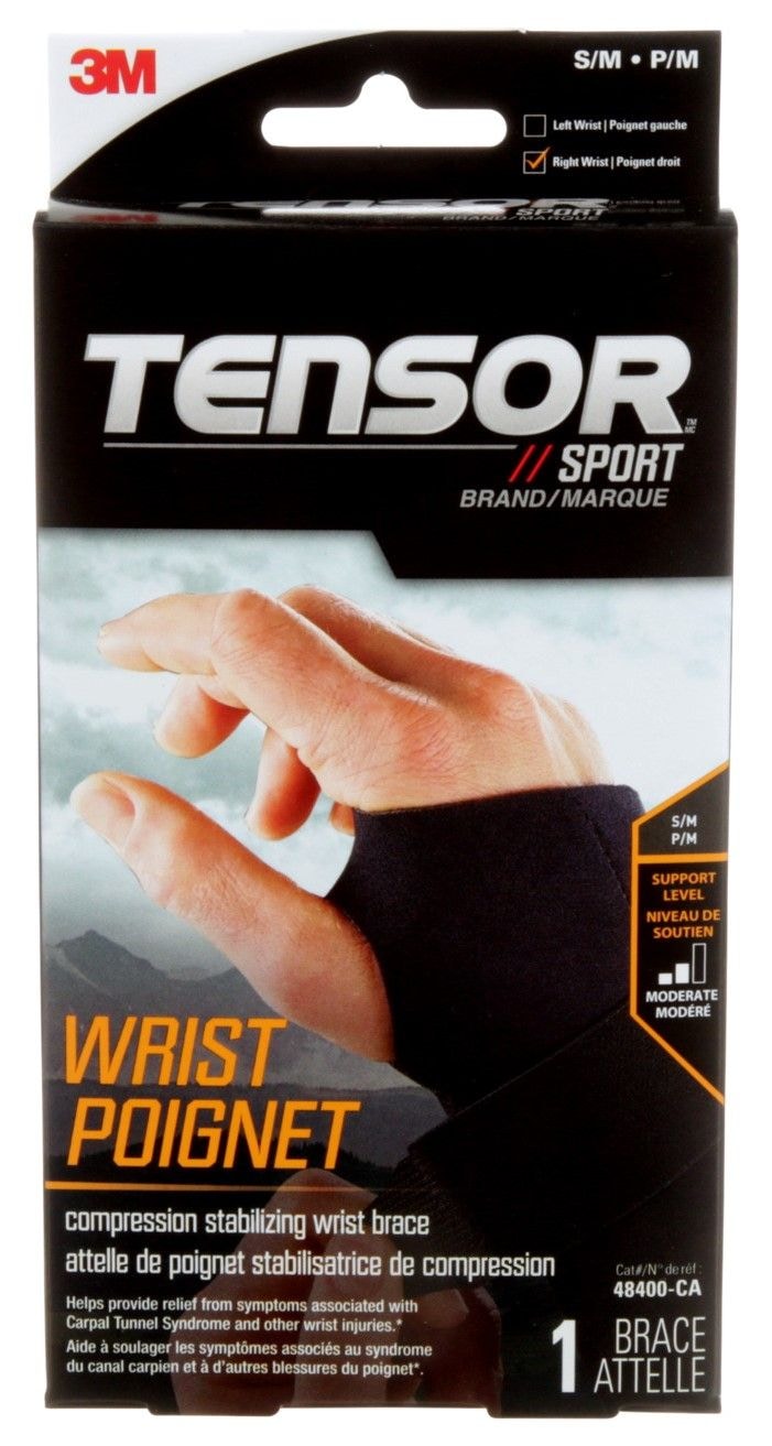 Tensor Sport Deluxe Wrist Brace Right Hand, Assorted Sizes Canadian Tire