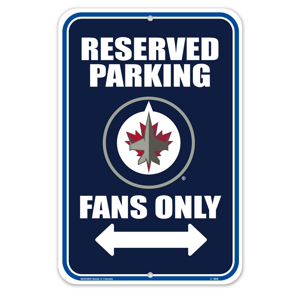 NHL Winnipeg Jets Reserved Parking Hockey Collectors Sign Canadian Tire