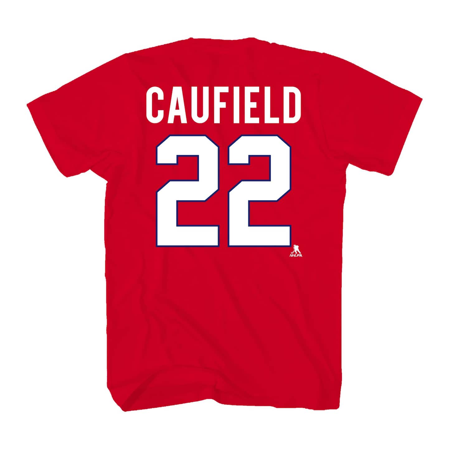 NHL Men's Montreal Canadiens Cole Caufield #22 Red T-Shirt, XXL