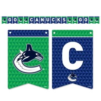 NHL Vancouver Canucks Paper String Banner Kit, 18-ft