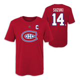 NHL Montreal Canadiens Player T-Shirt, Nick Suzuki, Youth, Assorted Sizes Composite_or_Mixed