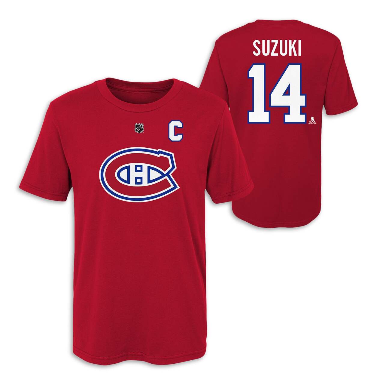 NHL Montreal Canadiens Nick Suzuki Name & Number T-Shirt, Youth