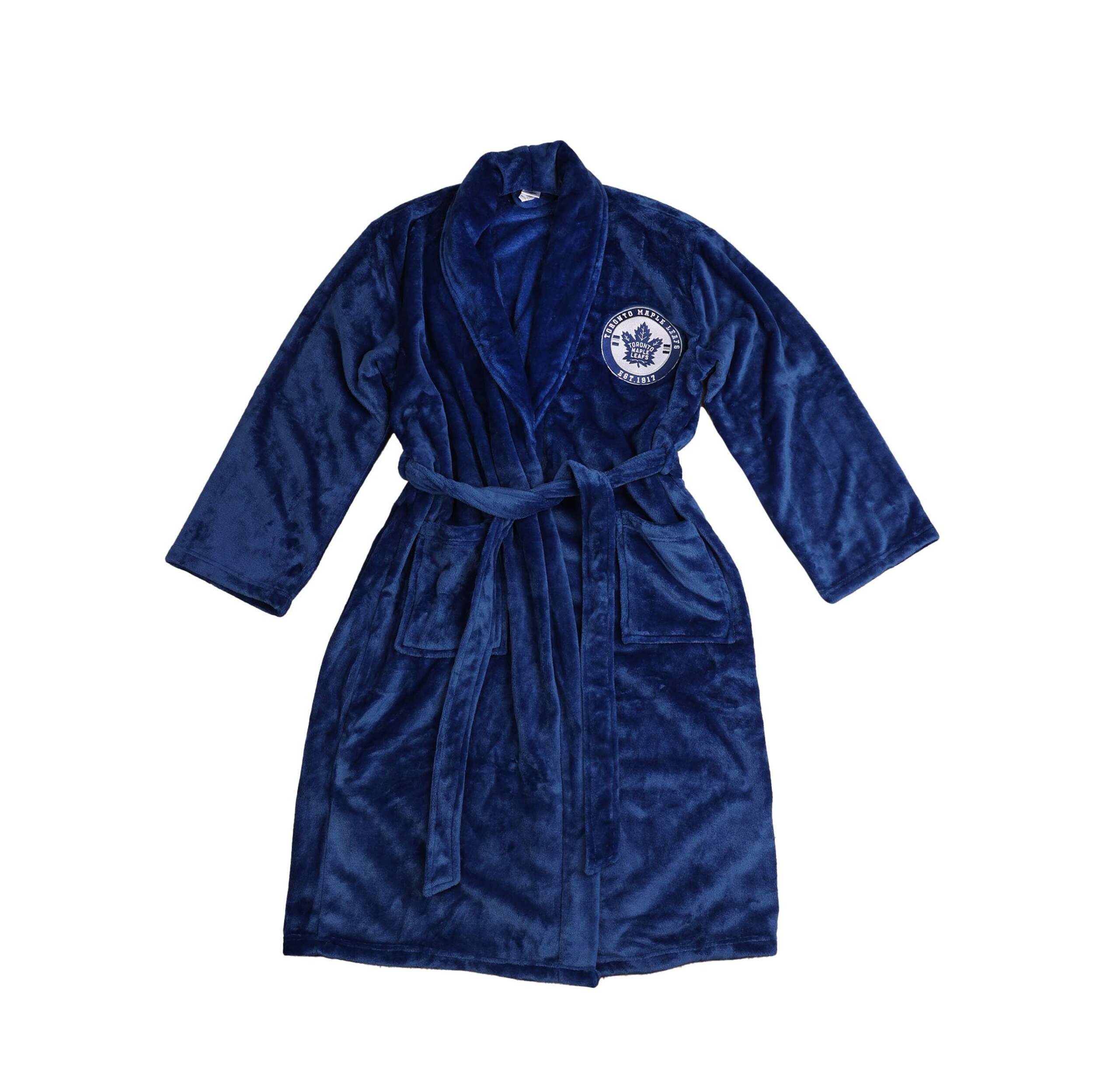 NHL Toronto Maple Leafs Bathrobe, Adult, One Size Front_Flat