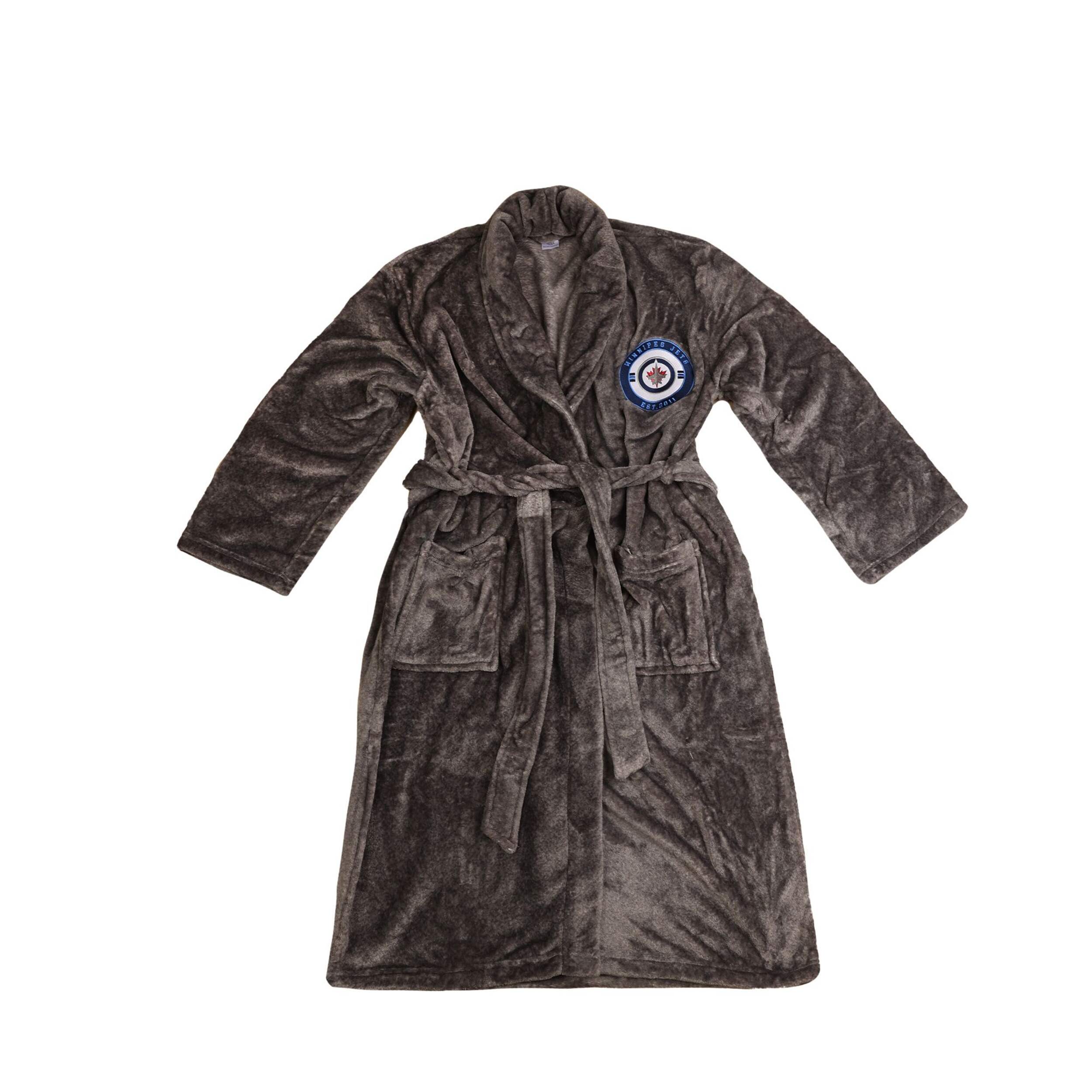 NHL Winnipeg Jets Bathrobe, Adult, One Size Front_Flat