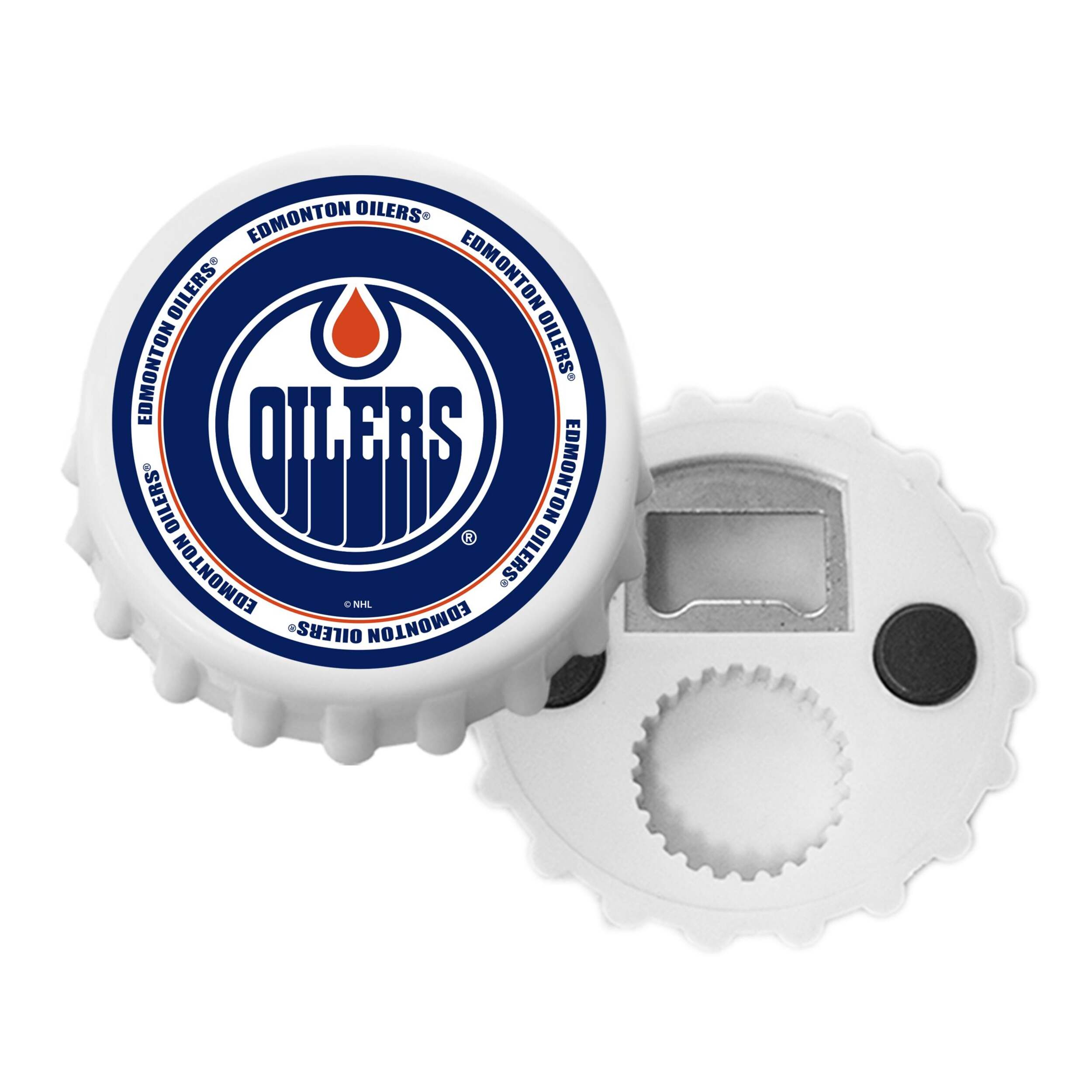 NHL Edmonton Oilers Hockey Magnetic Bottle Cap Opener Composite_or_Mixed