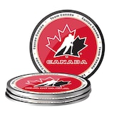 Hockey Canada Team Canada Drink Coaster Set, 4-pk Composite_or_Mixed