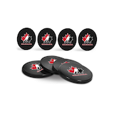Team Canada Hockey Puck Drink Coasters, 4-pk Composite_or_Mixed