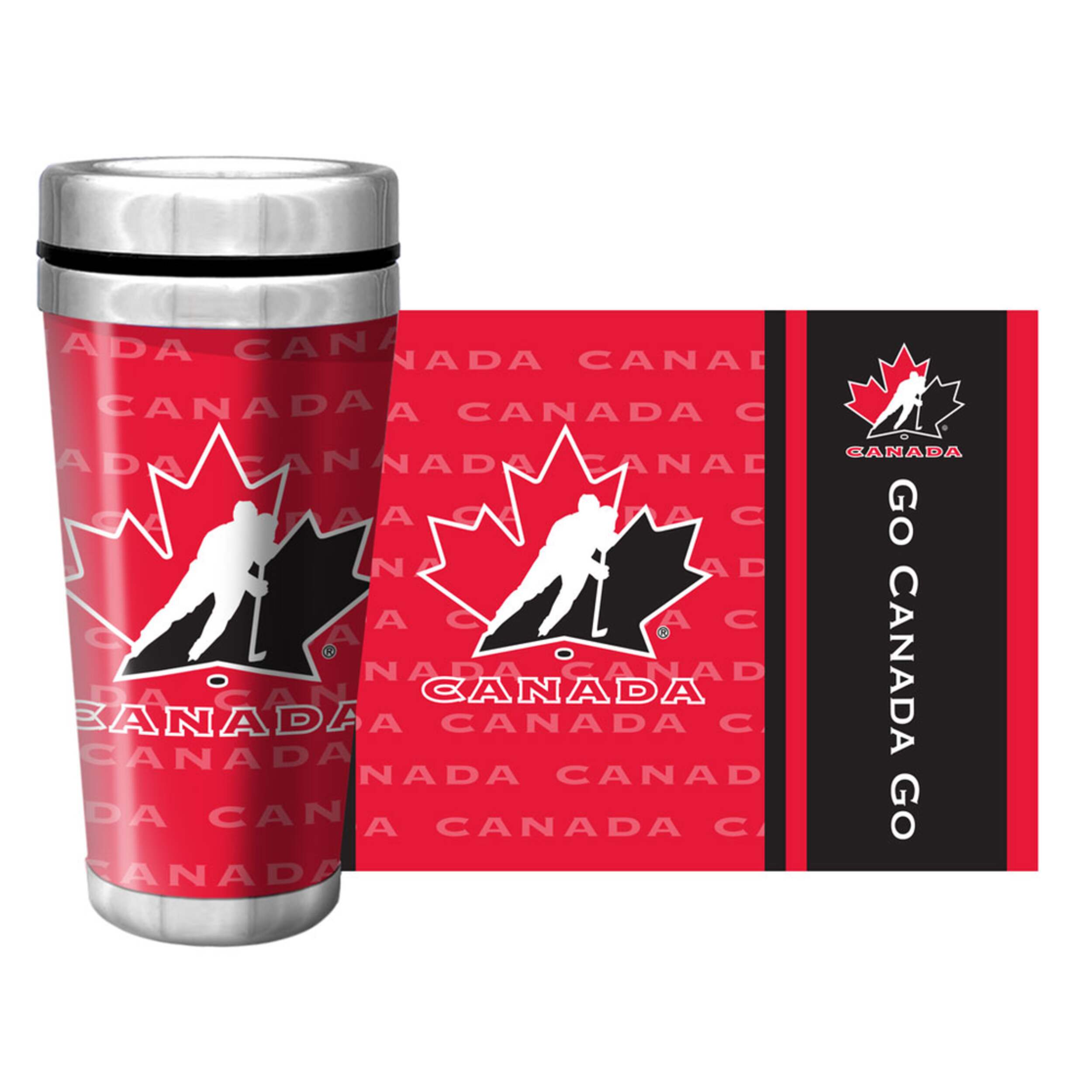 Hockey Canada Team Canada Full Wrap Travel Mug Front_Elevated