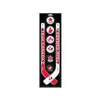 Team Canada Mini Hockey Stick Set, 8-pc Front_Flat
