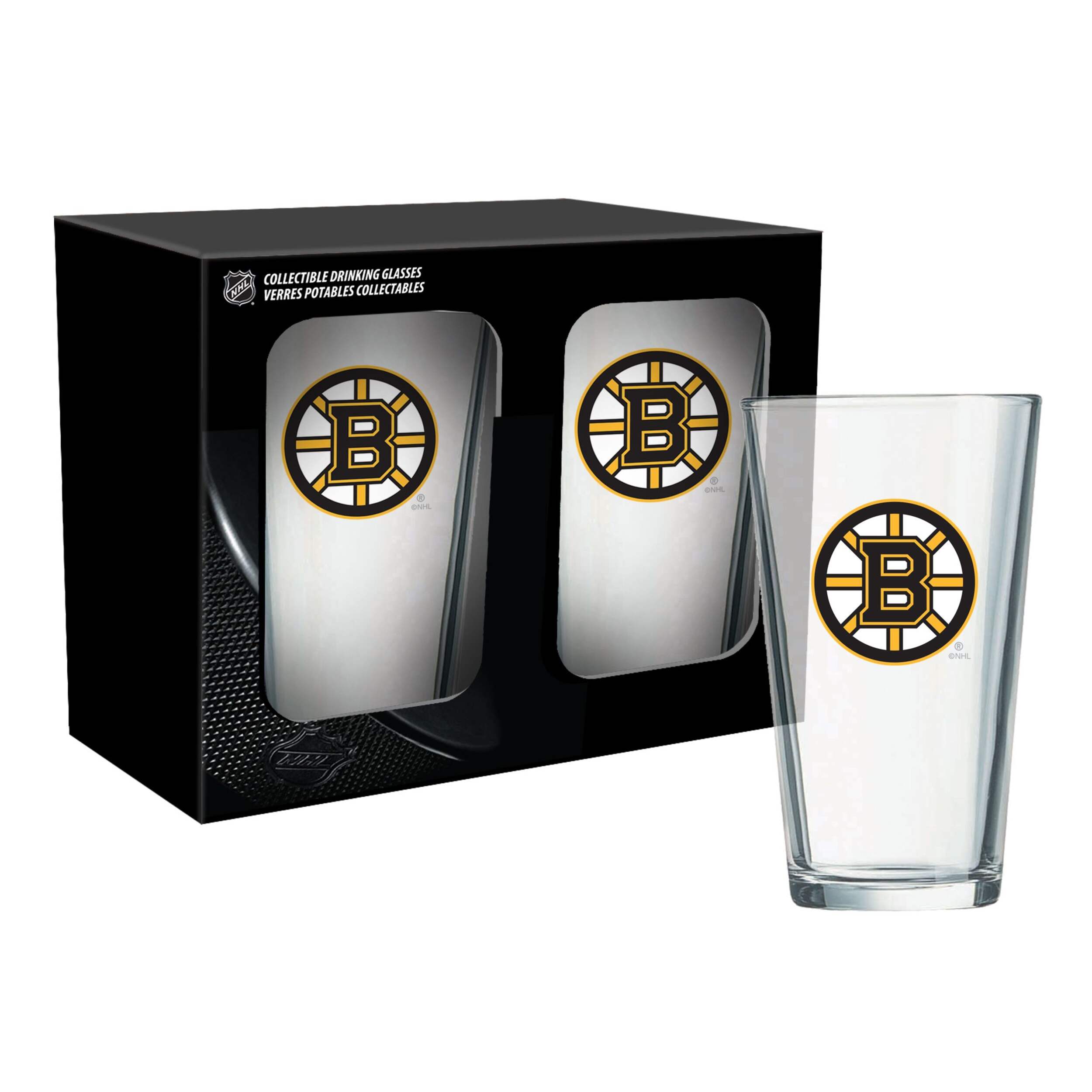 NHL Boston Bruins Mixing Glass Set, 16-oz, 2-pk Composite_or_Mixed