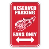 NHL Detroit Red Wings Reserved Parking Hockey Collectors Sign Front_Flat