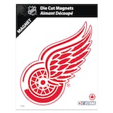 NHL Detroit Red Wings Hockey Team Crest Magnet, 8-in Front_Flat