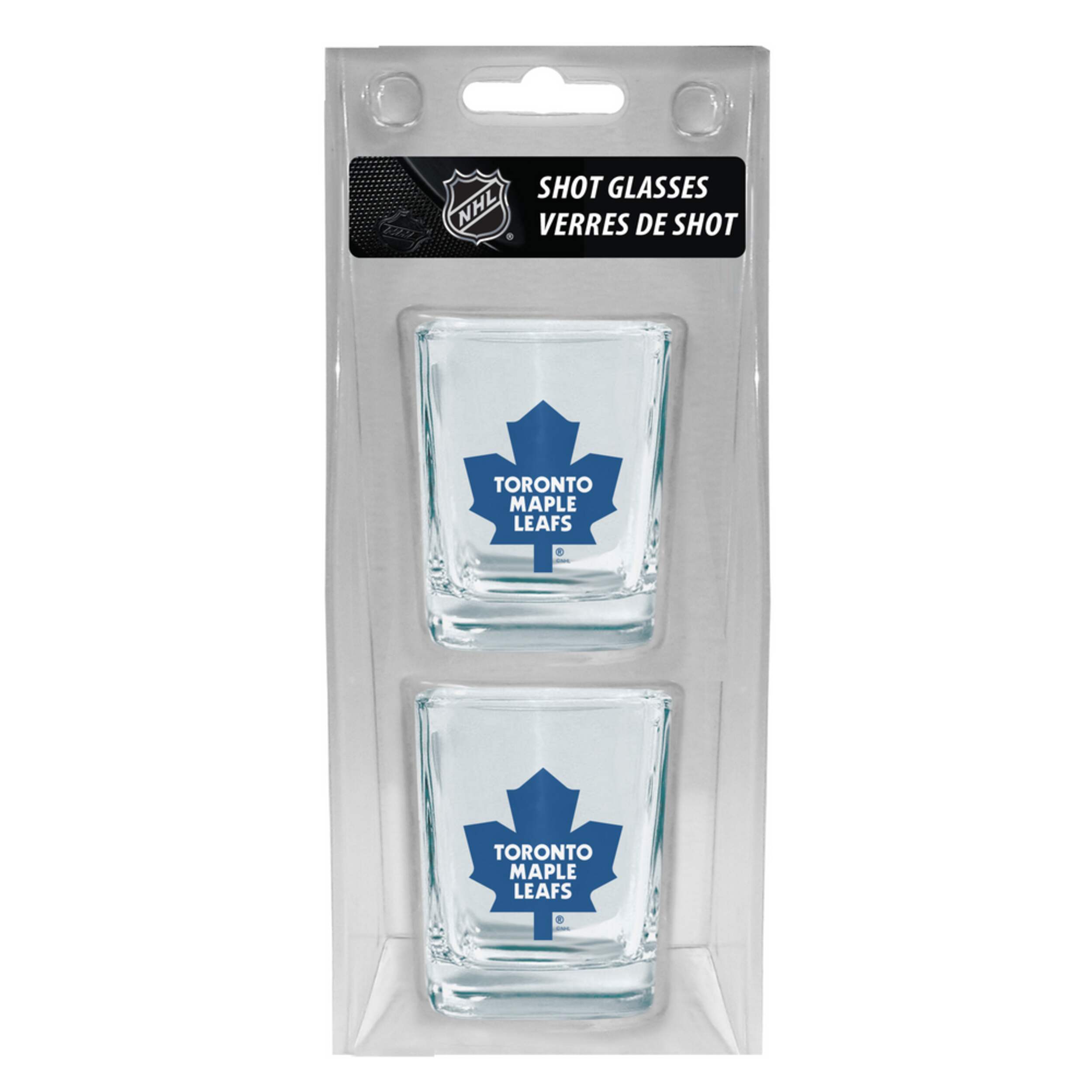 NHL Boston Bruins Shot Glass, 2-pk Front_Flat