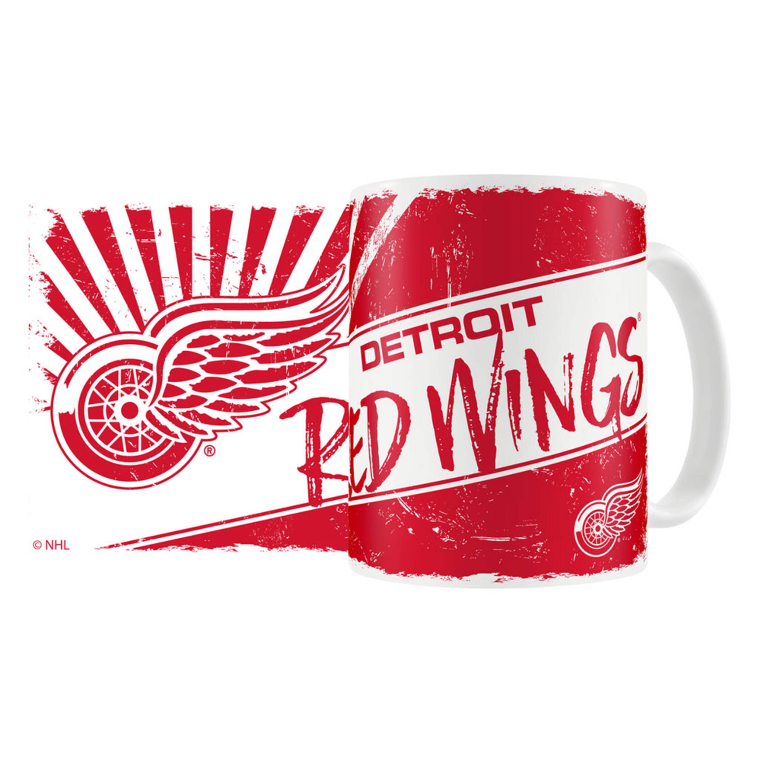 NHL Detroit Red Wings Hockey Team Sublimated Ceramic Coffee Mug, 15-oz Front_Flat