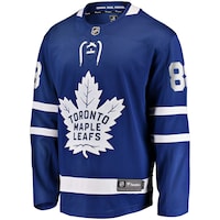Chandail joueur LNH Maple Leafs de Toronto, William Nylander, adulte, choix de tailles Front_Three_Fourths_Angled_Left