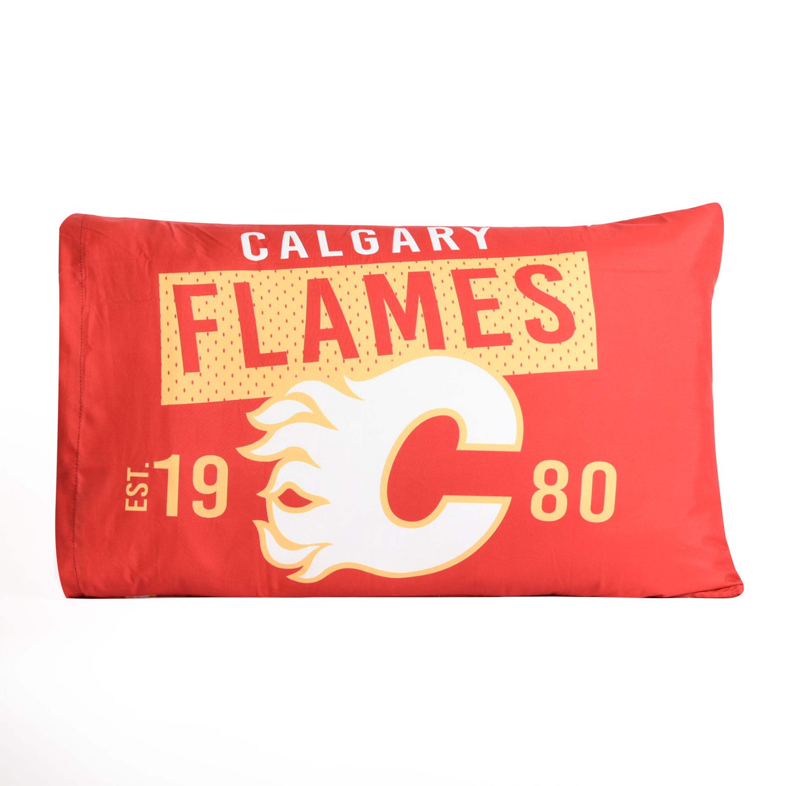 NHL Calgary Flames Traditional Pillowcase, 2-pk Front_Flat