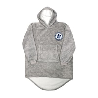 NHL Toronto Maple Leafs Snuggle Me Hooded, Grey, Adult, One Size Front_Flat