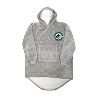 NHL Vancouver Canucks Snuggle Me Hooded, Grey, Adult, One Size Front_Flat
