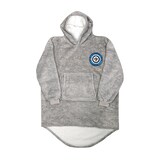 NHL Winnipeg Jets Snuggle Me Hooded, Grey, Adult, One Size Front_Flat