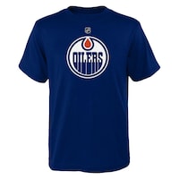 T-shirt avec logo principal, LNH Oilers d'Edmonton, jeune, choix de tailles Front_Flat