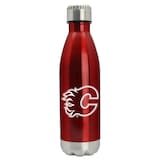 NHL Calgary Flames Stainless Steel Water Bottle with Printed Team Logo, 17-oz Front_Flat