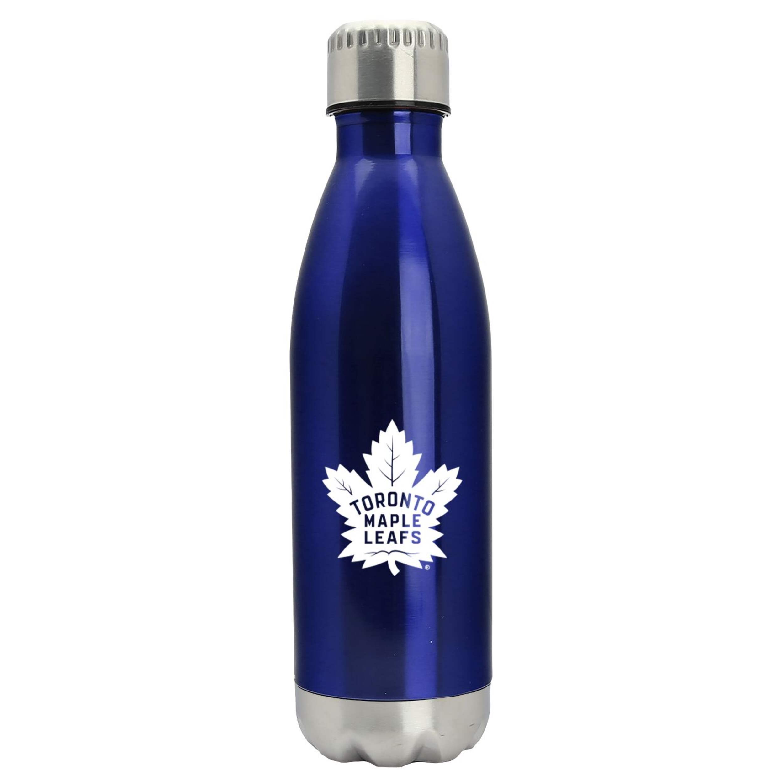 NHL Toronto Maple Leafs Stainless Steel Water Bottle with Printed Team Logo, 17-oz Front_Flat