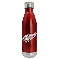 NHL Detroit Red Wings Stainless Steel Water Bottle with Printed Team Logo, 17-oz Front_Flat