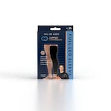 Copper Compression Full Leg Sleeve, Black, Various Sizes Front_Flat