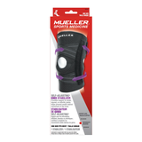 Genouillère/stabilisateur auto-ajustable à taille unique Mueller Sports Medicine, noir Front_Flat