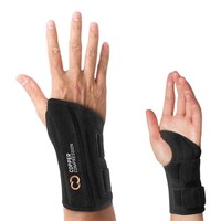 Attelle de poignet gauche Copper à compression réglable, noir, choix de tailles Composite_or_Mixed