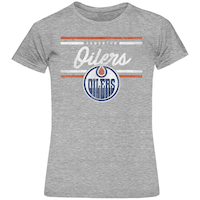 NHL Edmonton Oilers Team Badge Logo T-Shirt, Women, Assorted Sizes Front_Flat