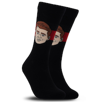 Major League Socks NHL Ottawa Senators Tim Stutzle "Sockey" Crew Socks, One Size Front_Angled_Right