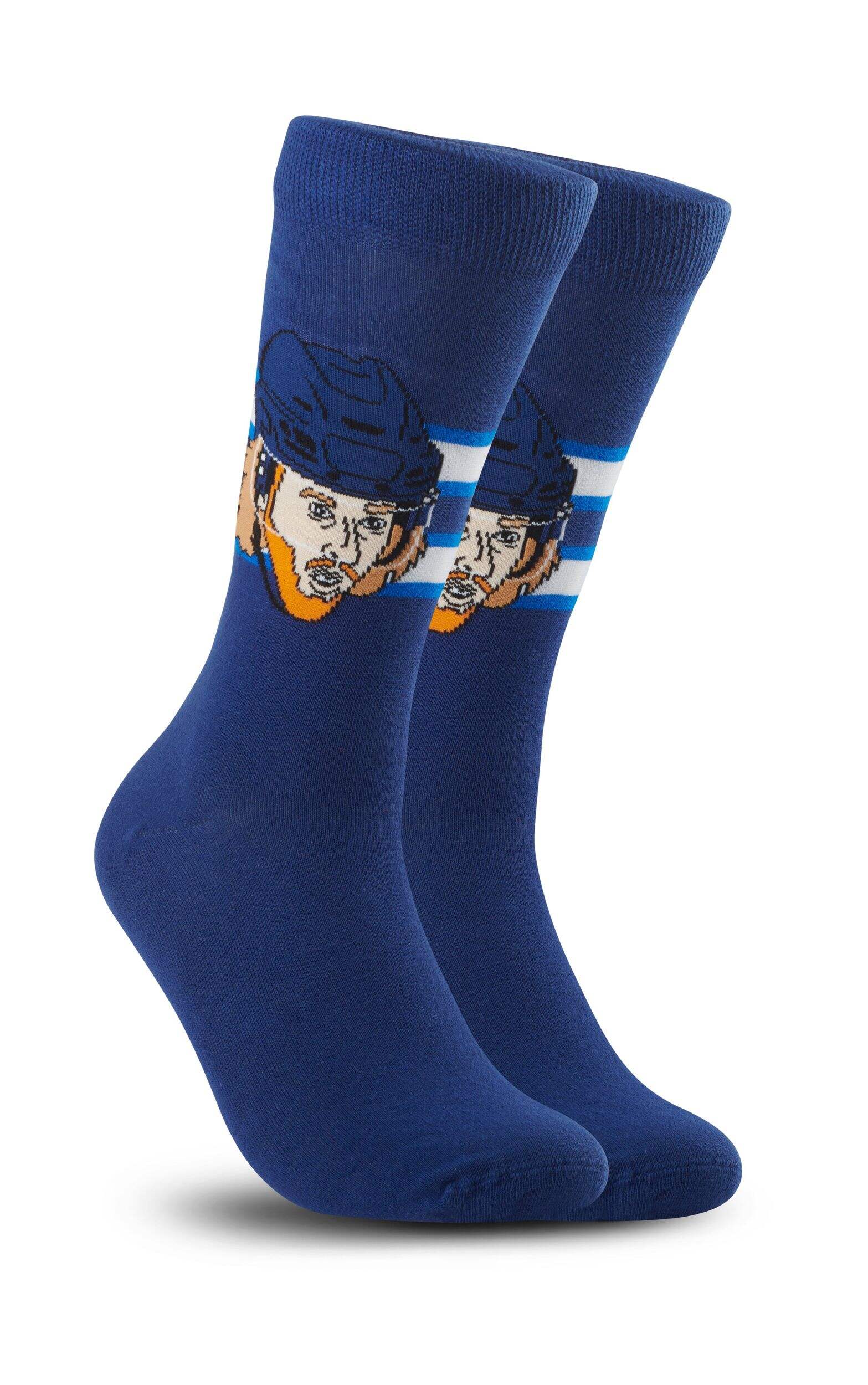 Major League Socks NHL Winnipeg Jets Kyle Connor "Sockey" Crew Socks, One Size Front_Angled_Right