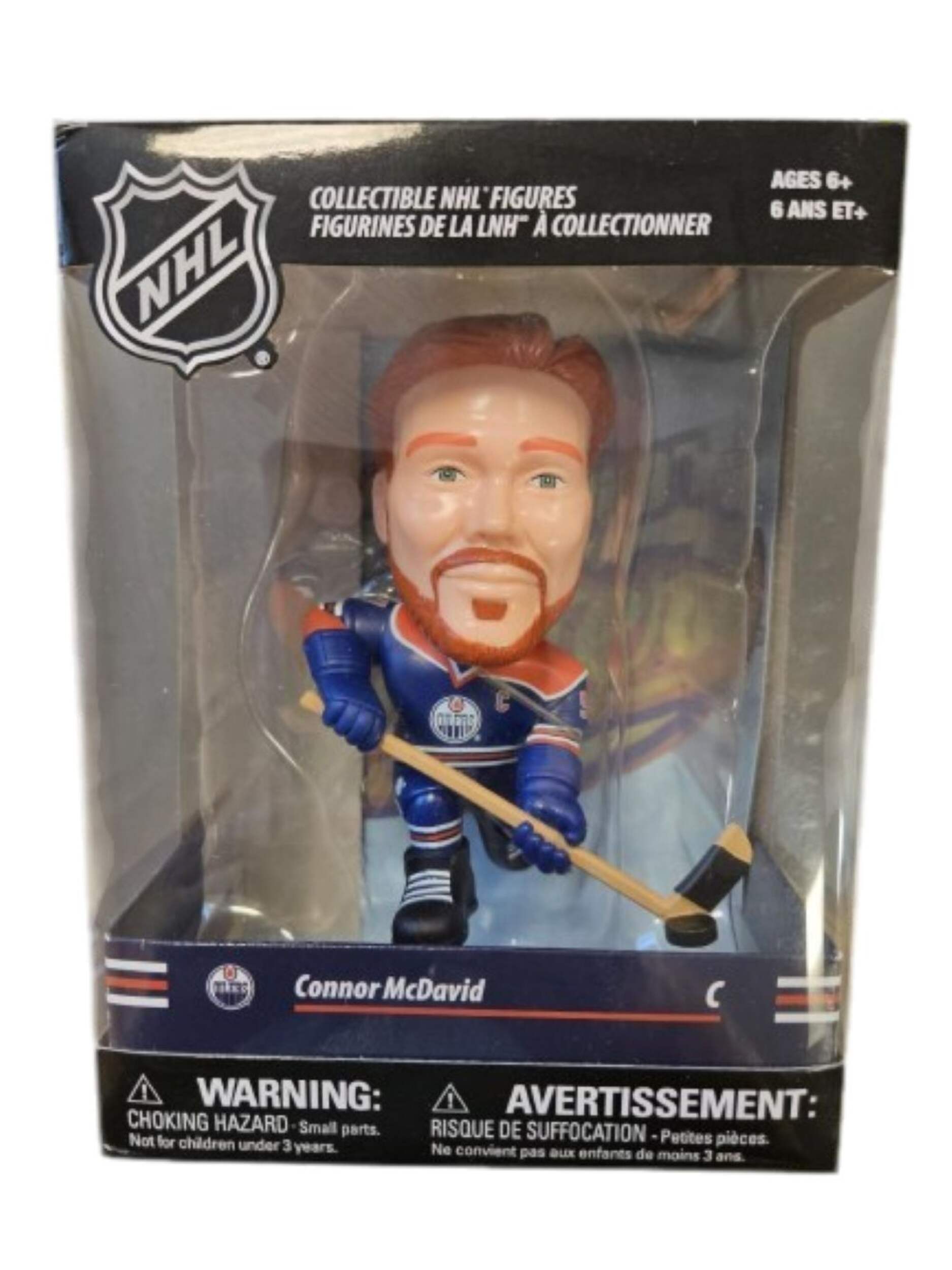 NHL Slappers Edmonton Oilers Connor McDavid Figurine Front_Flat