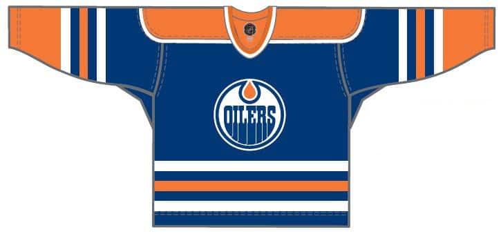 Edmonton Oilers Reverse-Retro Drilling-Style Official NHL Deluxe