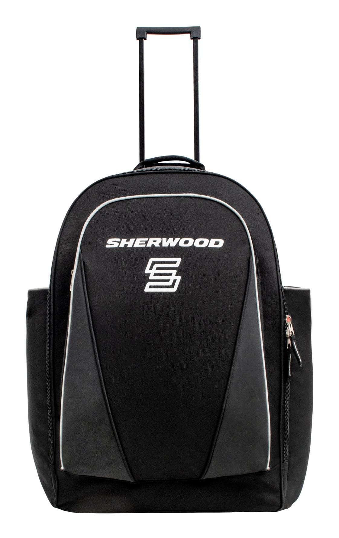 Sac dos de hockey Sherwood roulettes jeune junior noir 25 po