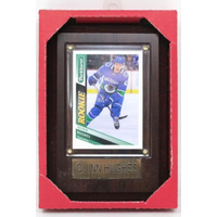 NHL Vancouver Canucks Quinn Hughes Parkhurst Hockey Card Plaque, 4-in x 6-in