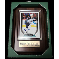 NHL Winnipeg Jets Mark Scheifele Parkhurst Hockey Card Plaque, 4-in x 6-in Overhead_Plunge