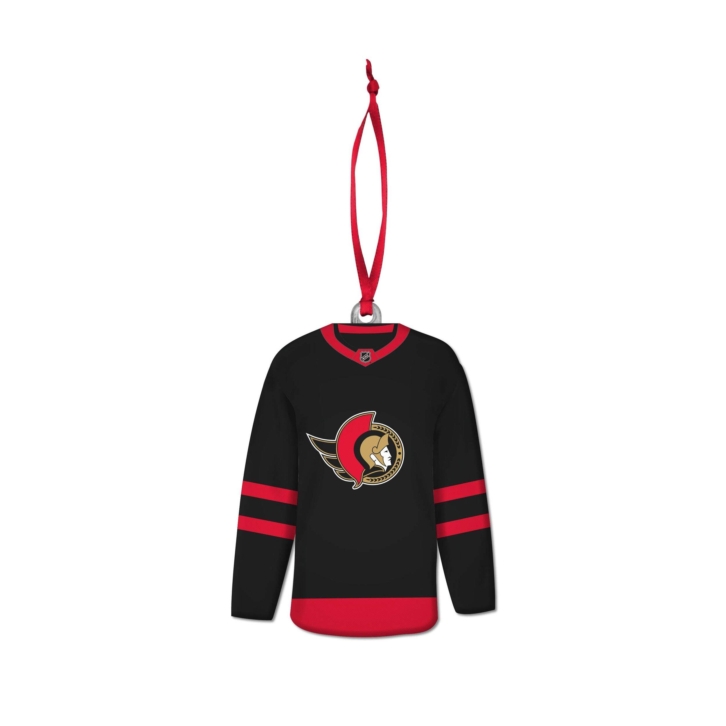 NHL Ottawa Senators Jersey Resin Ornament, 3-in Front_Flat