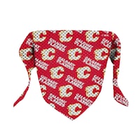 Bandana pour animaux Flames de Calgary de la LNH Front_Flat